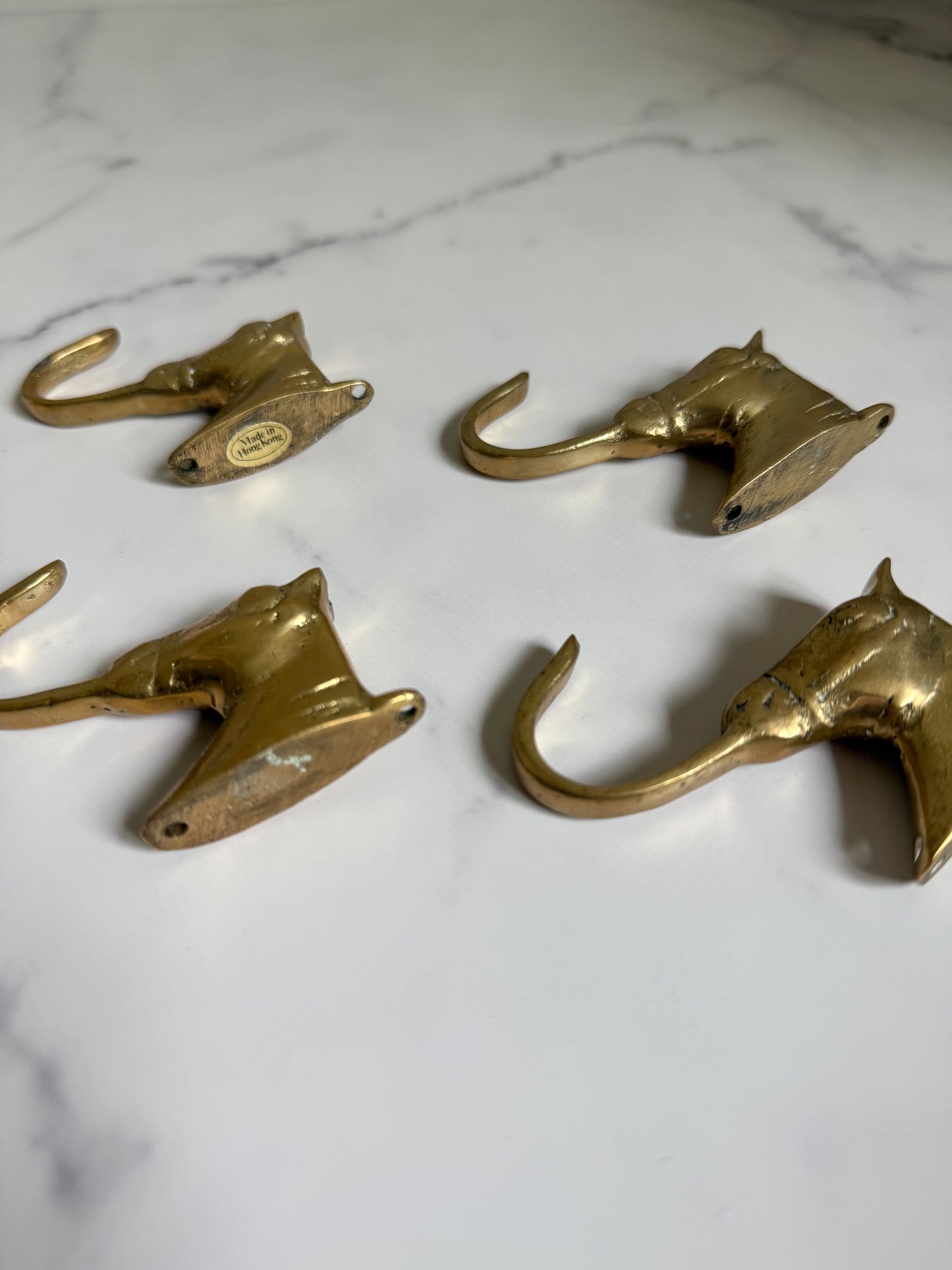 Brass Horse Wall Hook