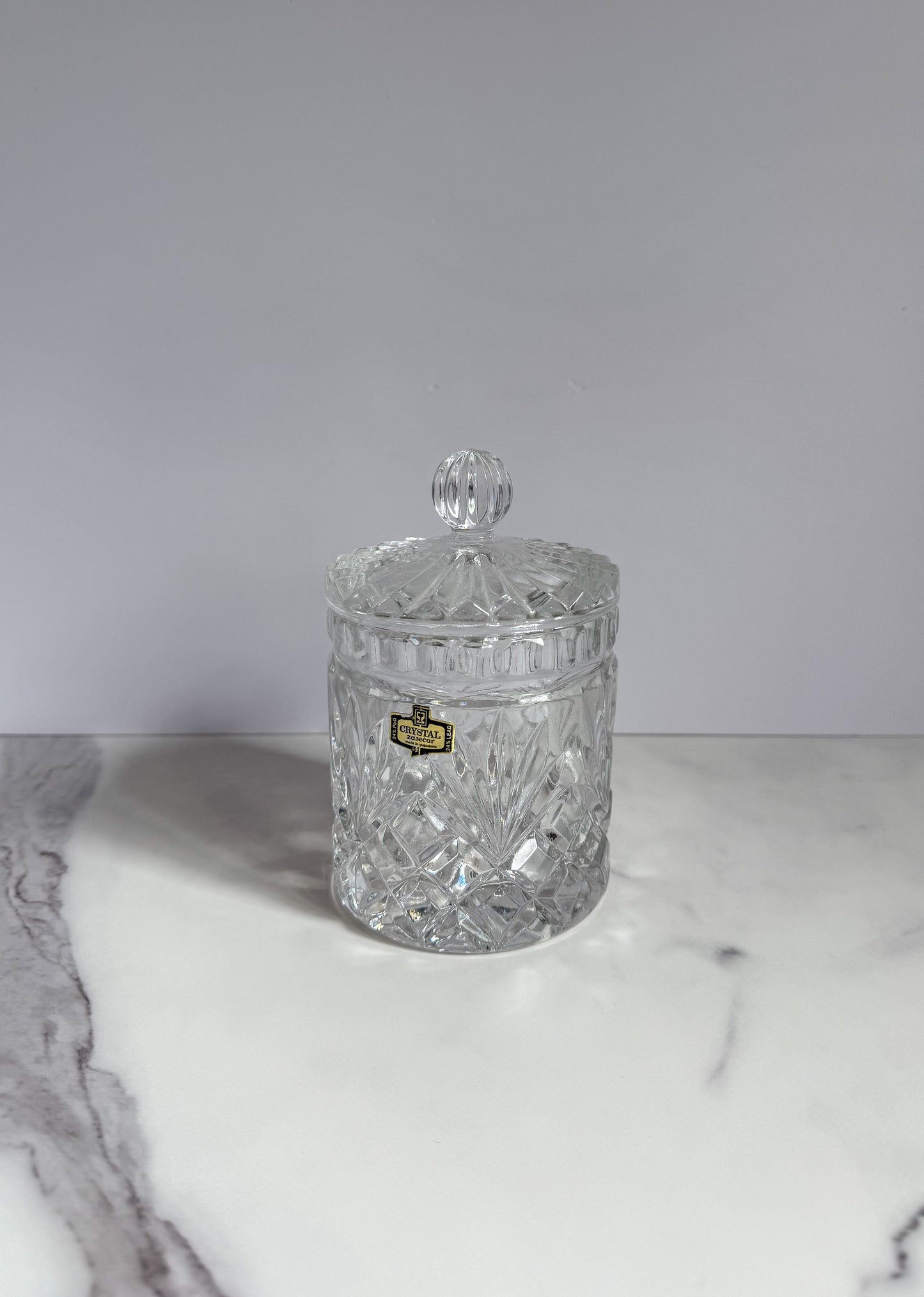 Small Crystal Biscuit Jar