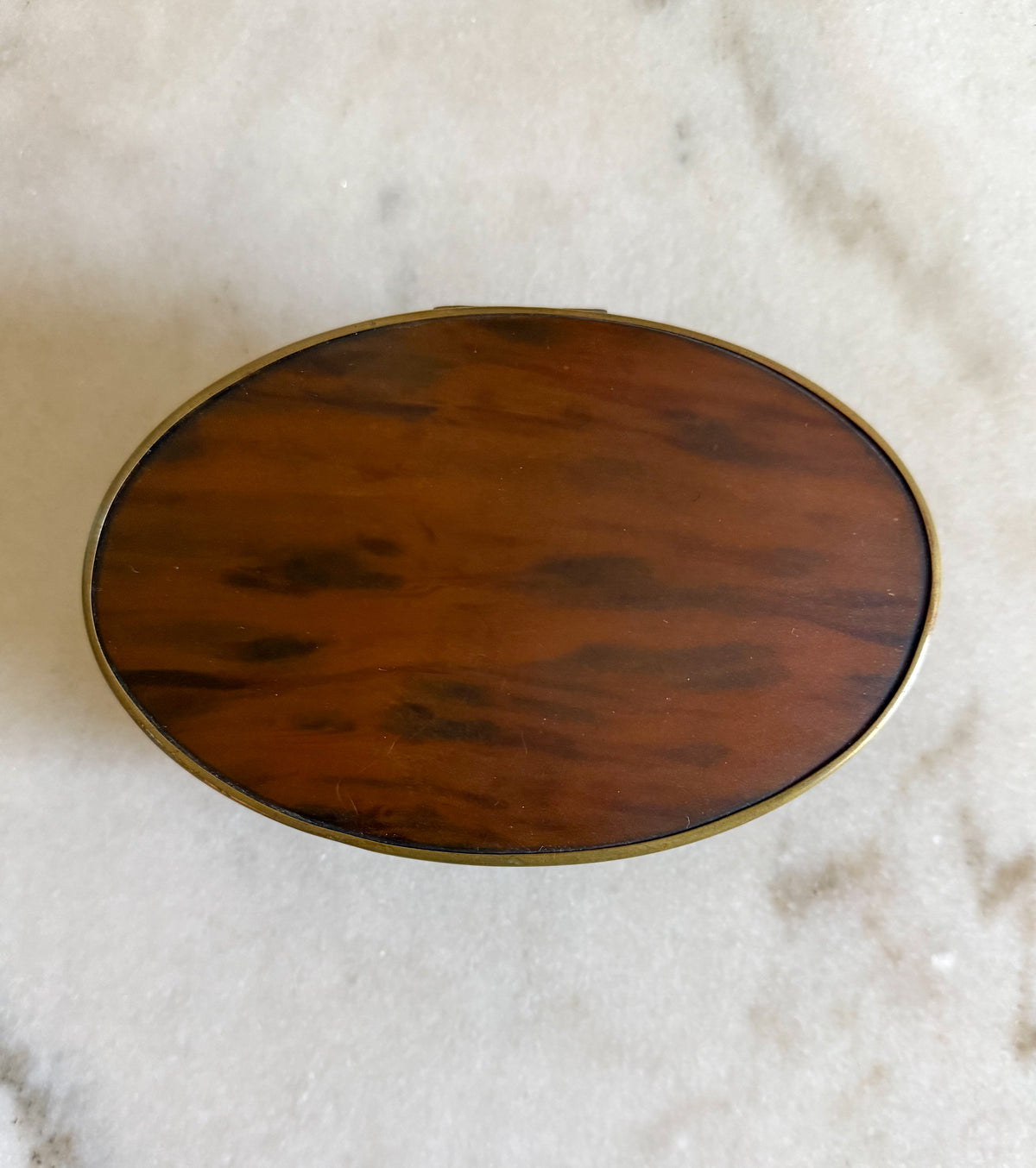 Faux Tortoiseshell Jewelry Casket