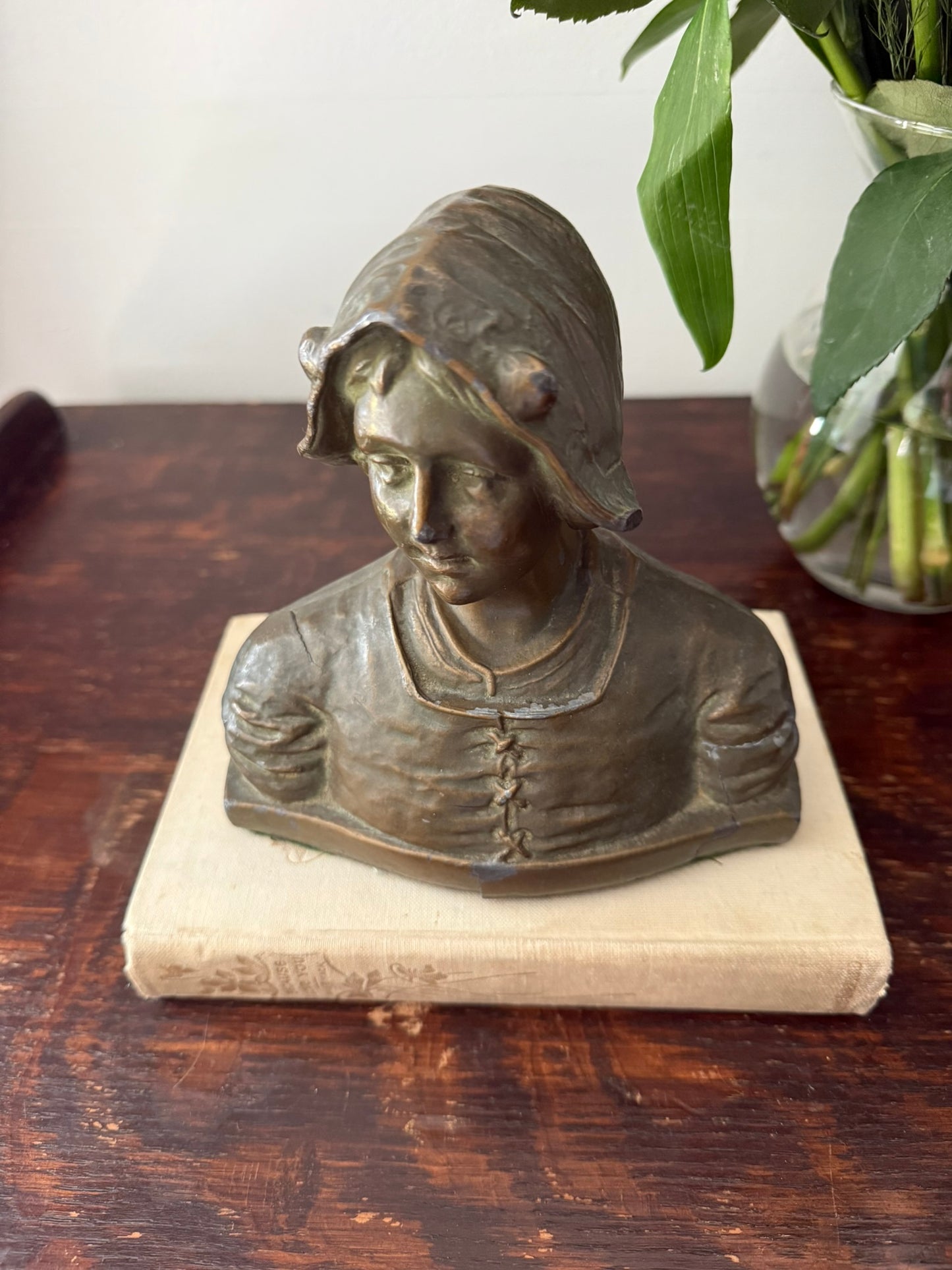 Cast Metal Beatrice Bust
