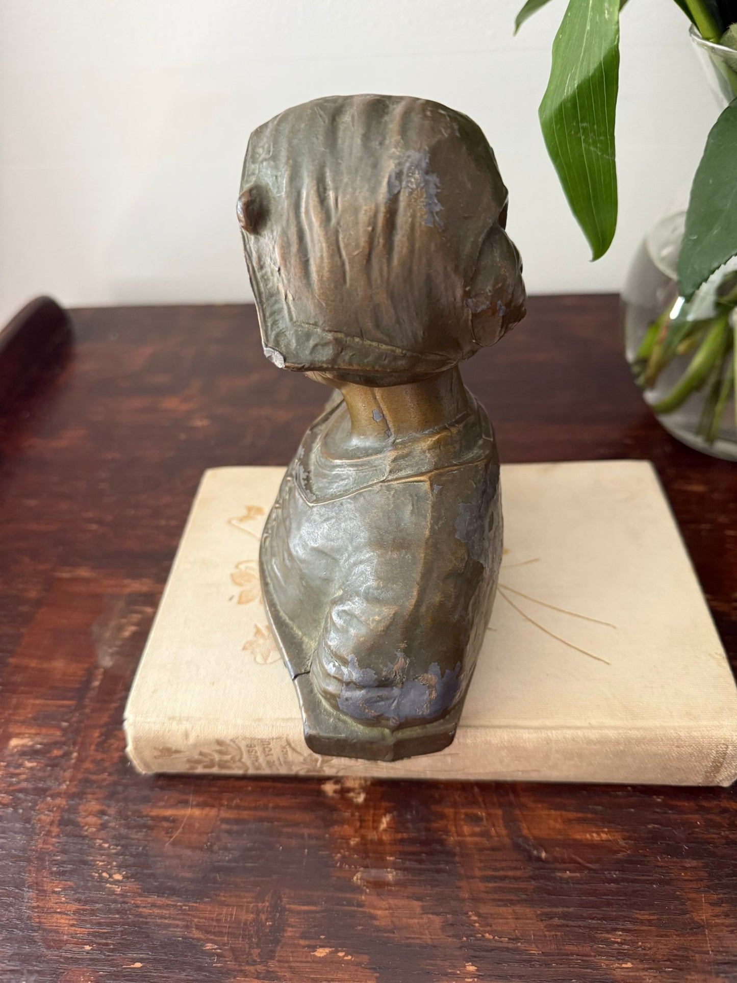 Cast Metal Beatrice Bust