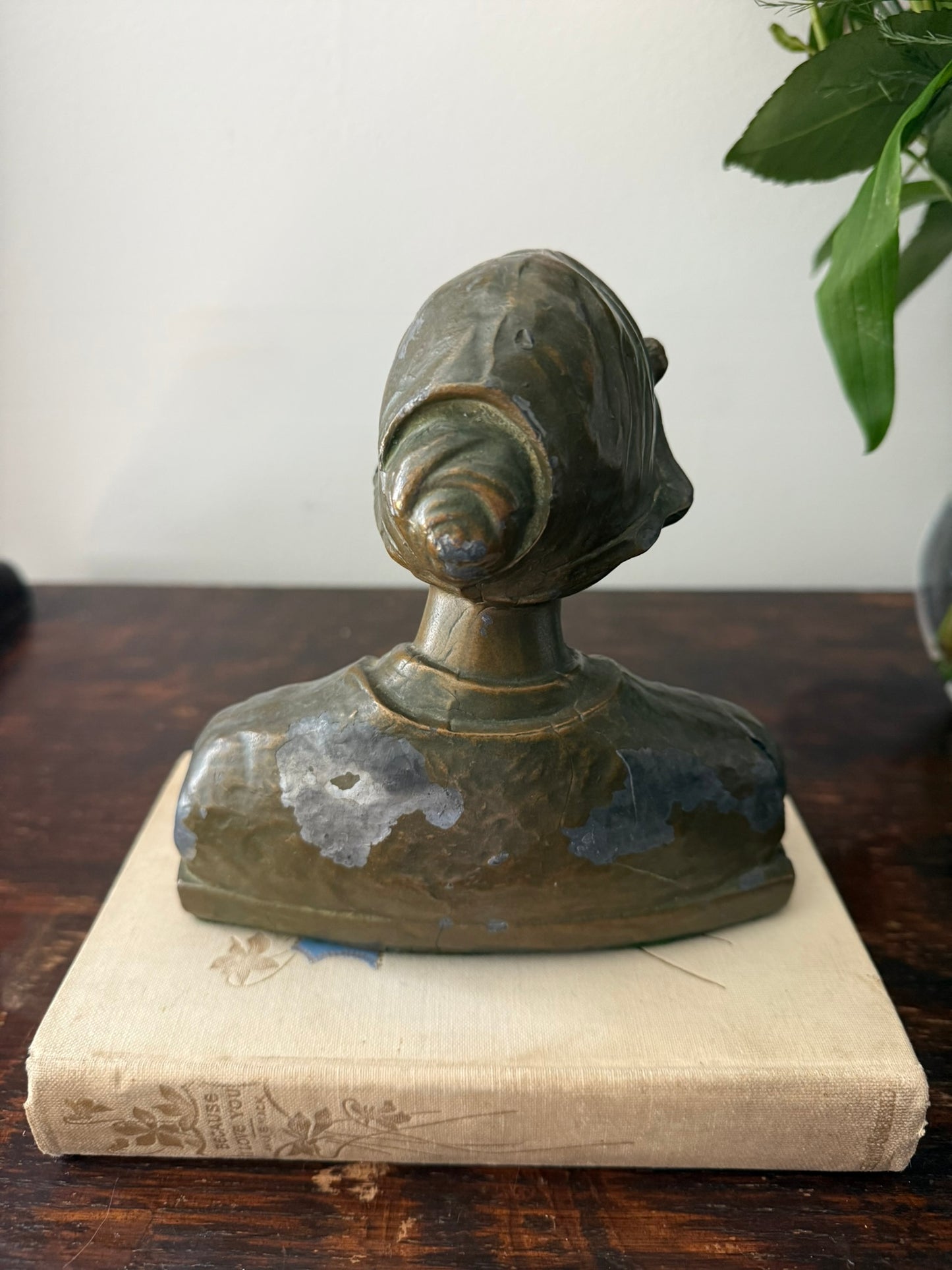 Cast Metal Beatrice Bust