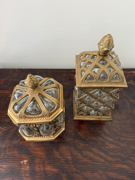 Bubble Glass Canisters