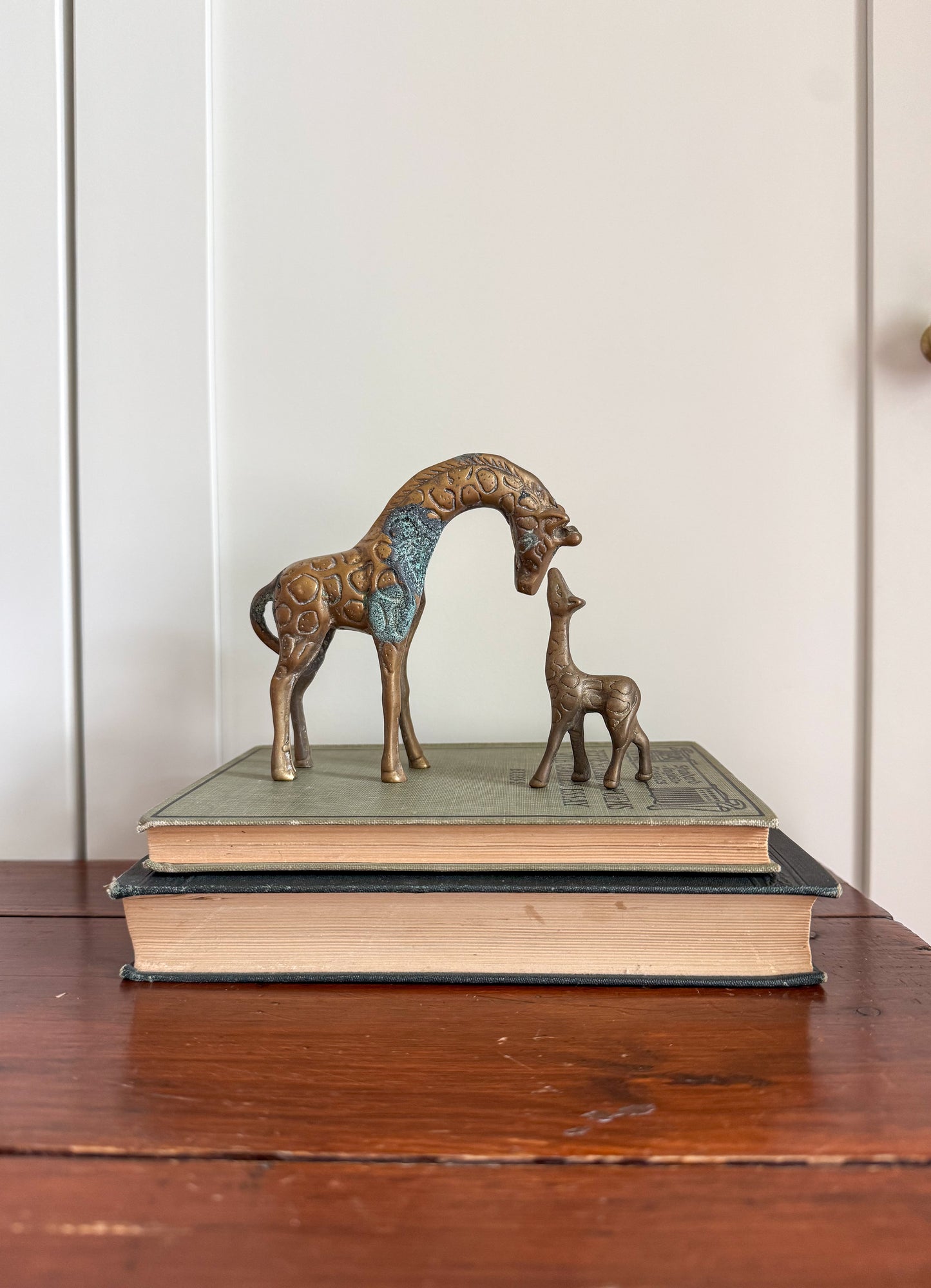 Pair of Brass Giraffes