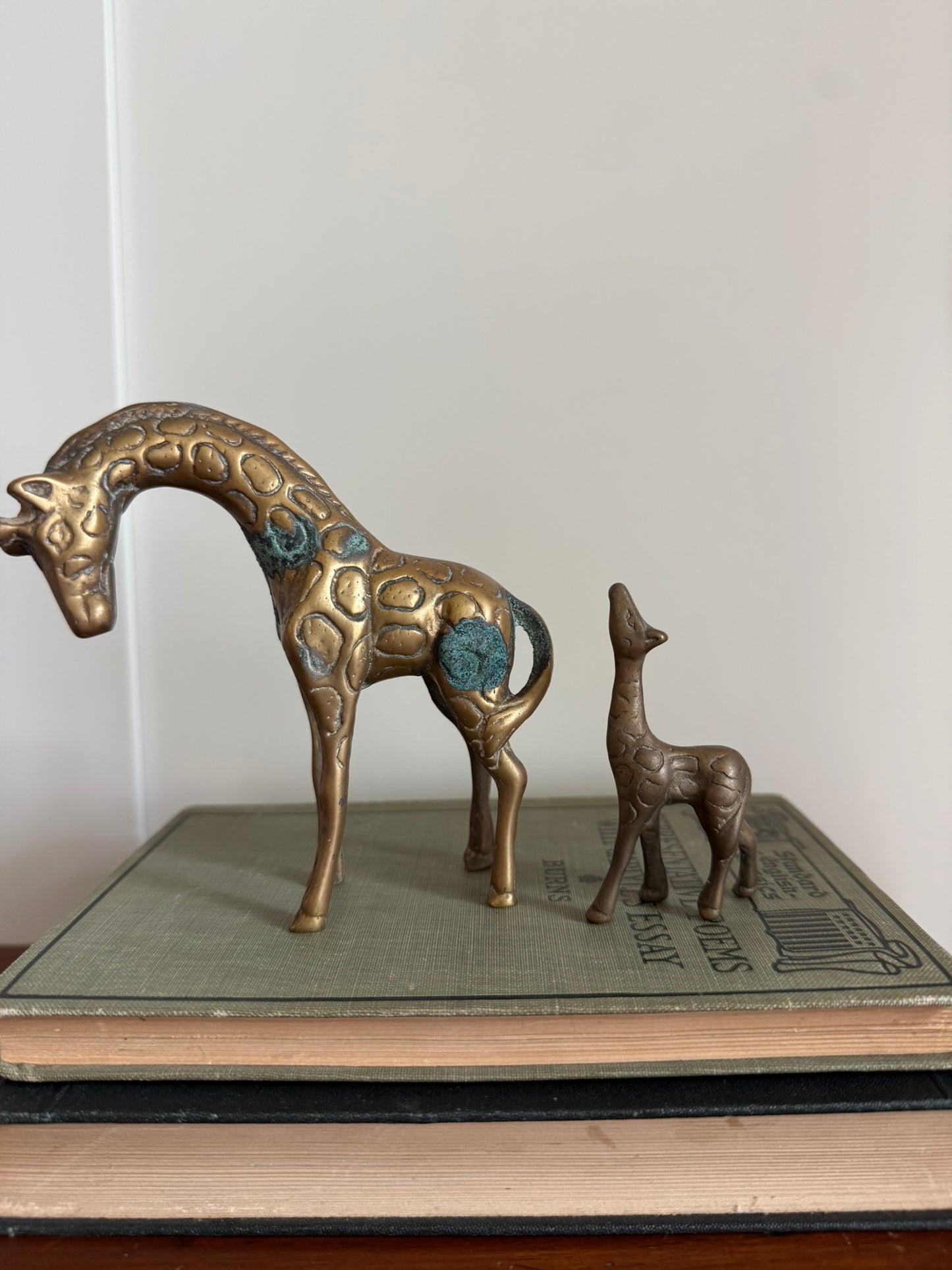 Pair of Brass Giraffes
