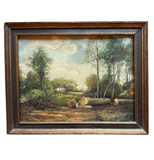 Framed Antique Landscape Painting