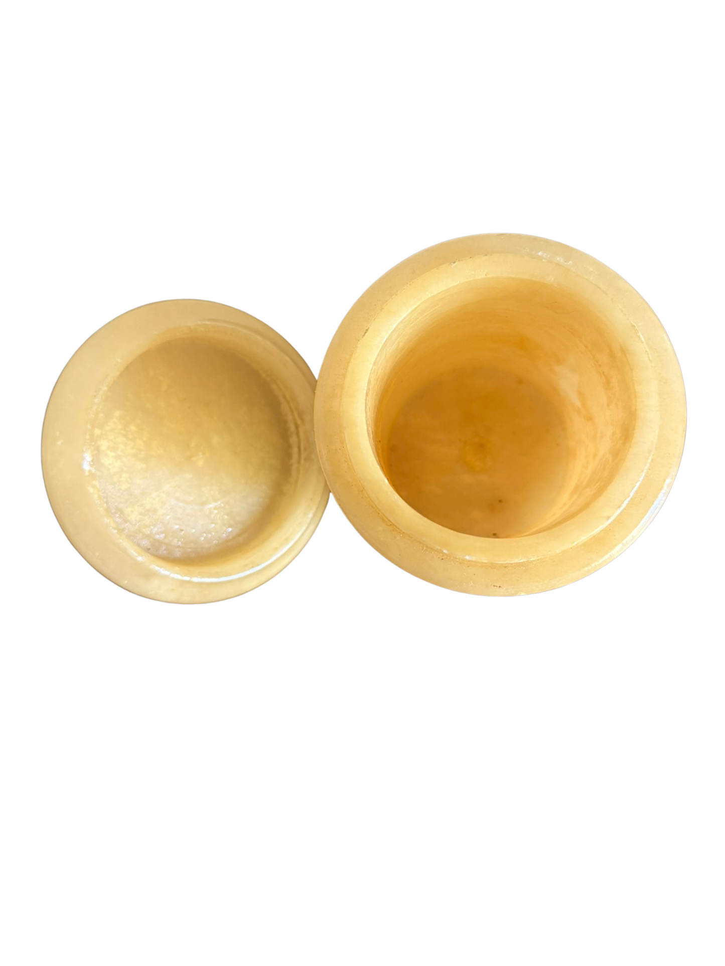 Tall Alabaster Canister