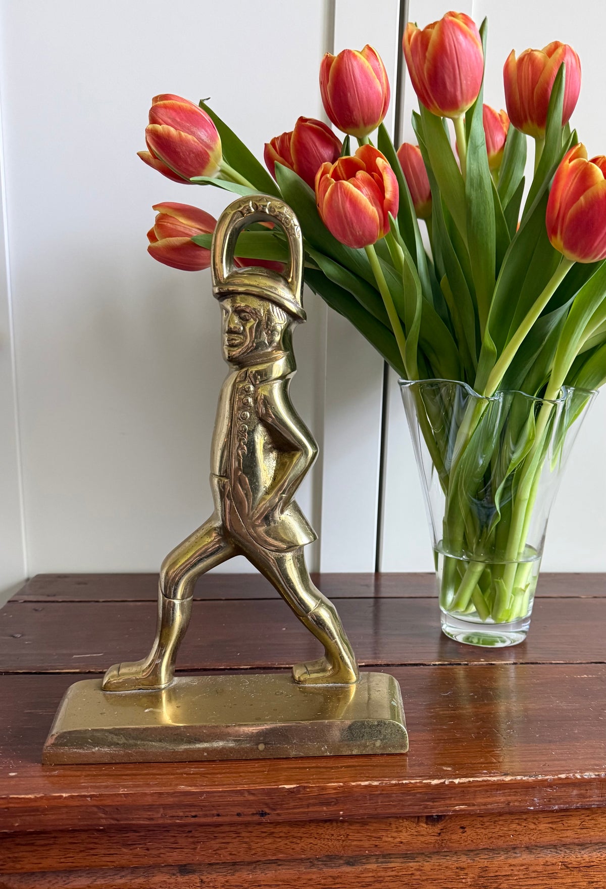 Virginia Metalcrafters Brass Colonial Man Doorstop