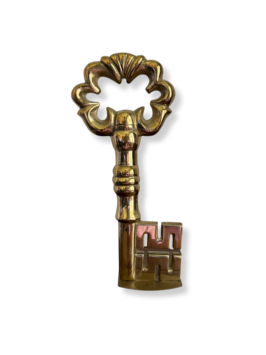 Vintage Brass Key Bookend