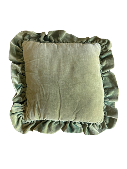 Green Velvet Pillow