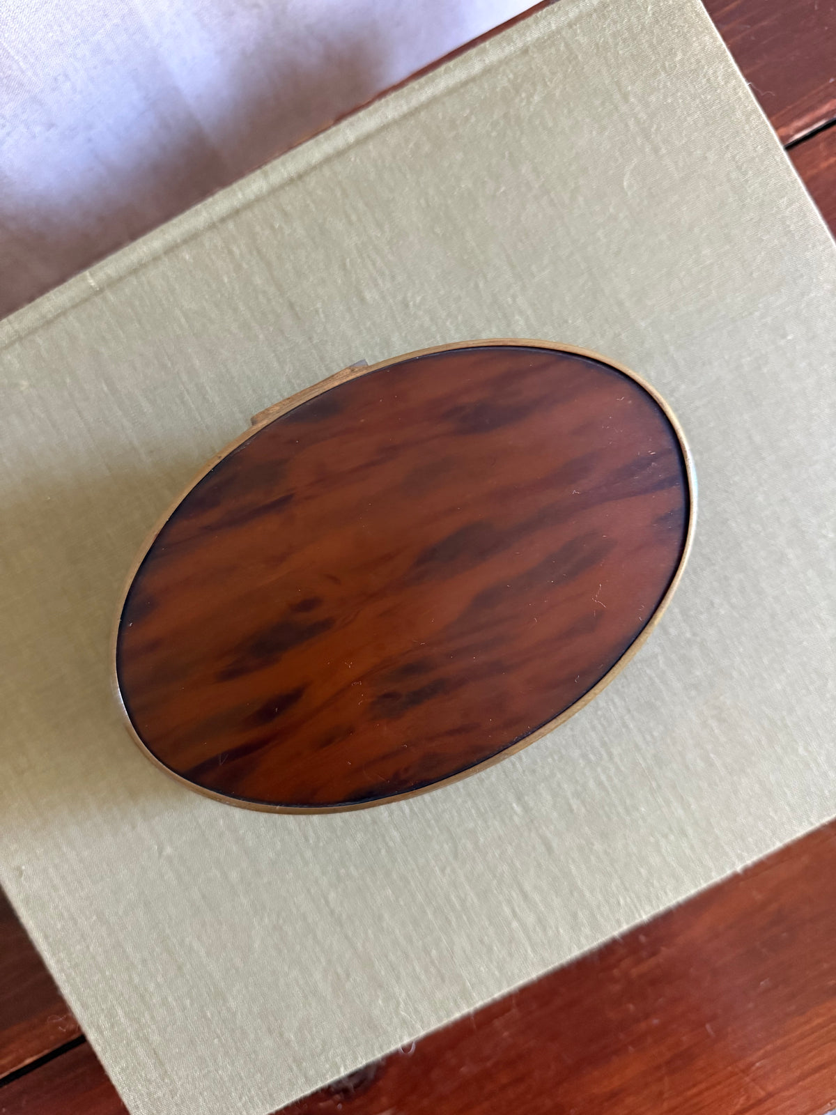 Faux Tortoiseshell Jewelry Casket