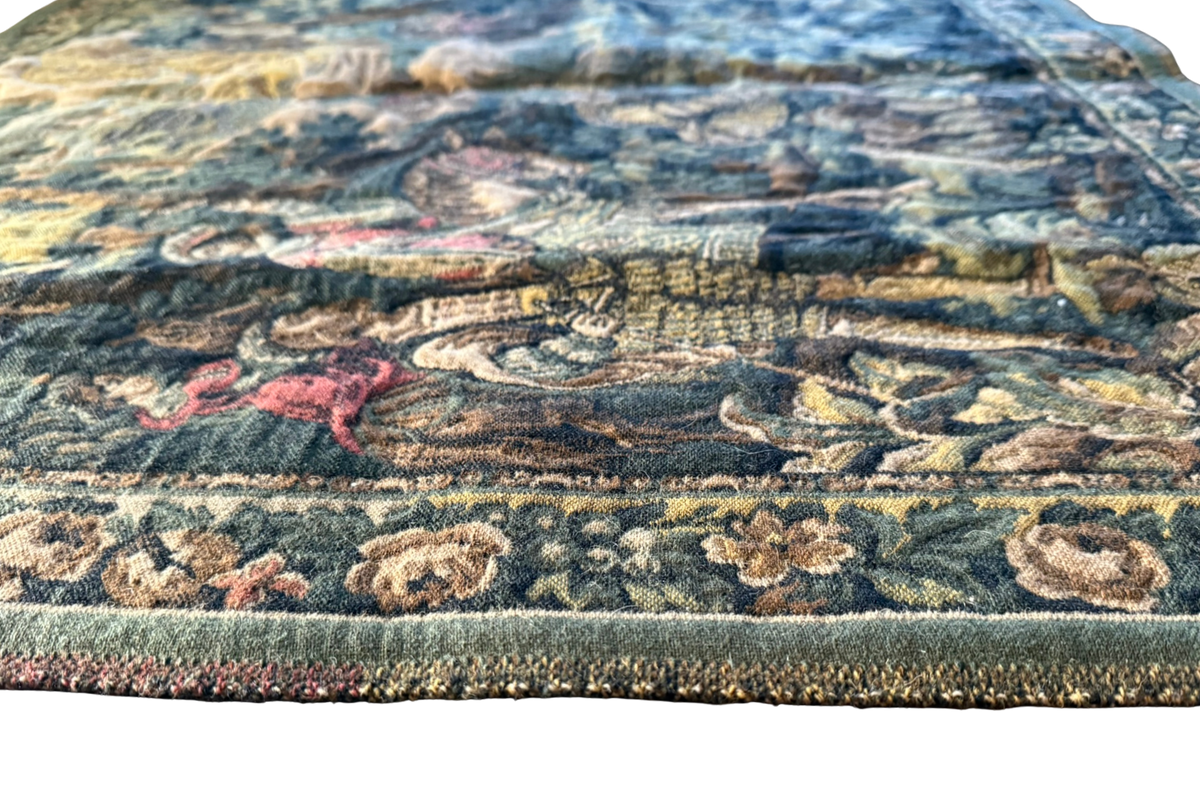 Hawking with Emperor Maximilian Belgian Wool Tapestry