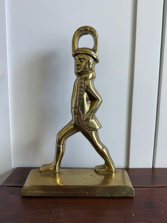 Virginia Metalcrafters Brass Colonial Man Doorstop