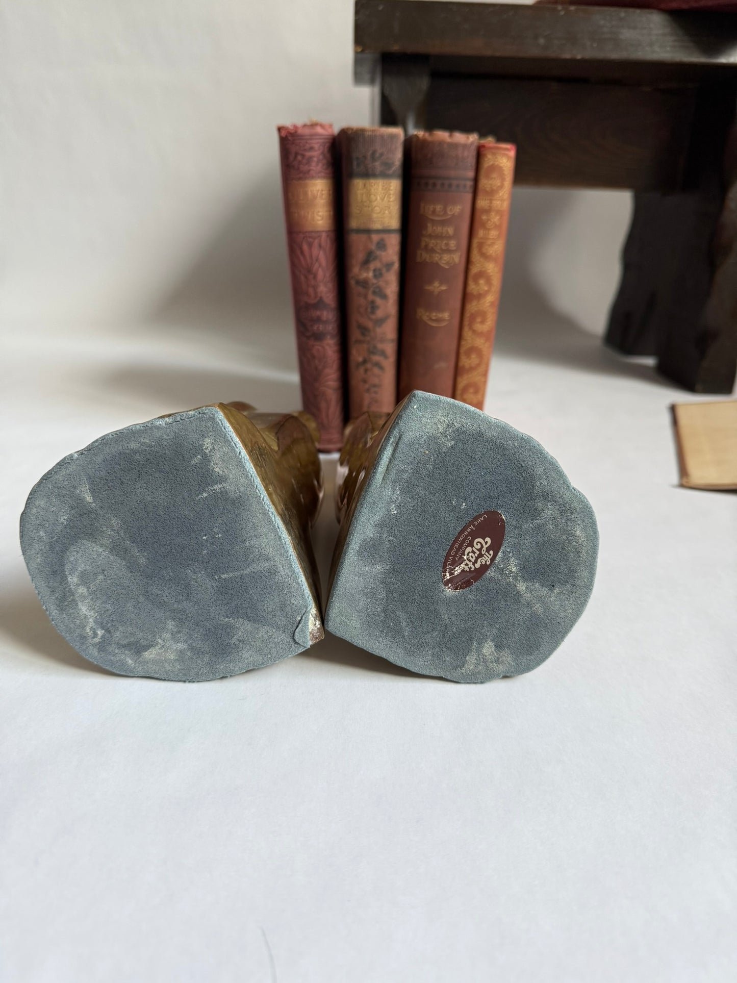 Pair of Brass Penguin Bookends