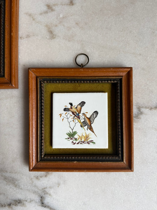 Framed Pheasant Tile
