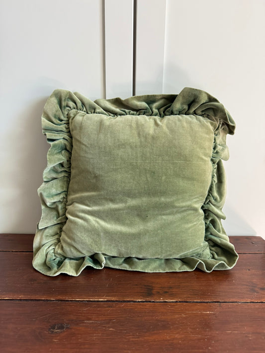 Green Velvet Pillow