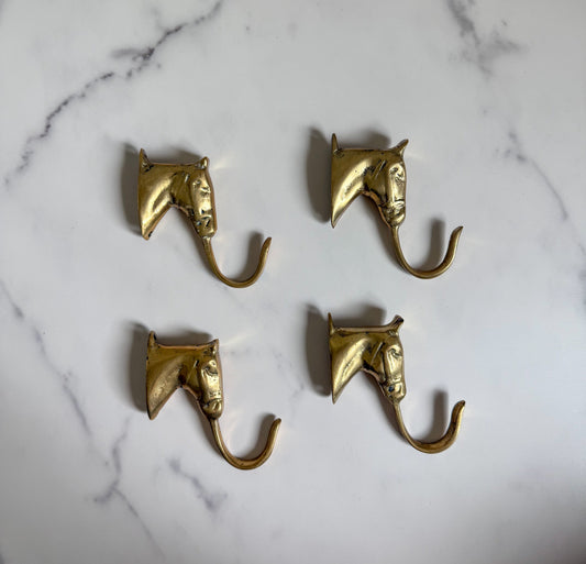 Brass Horse Wall Hook