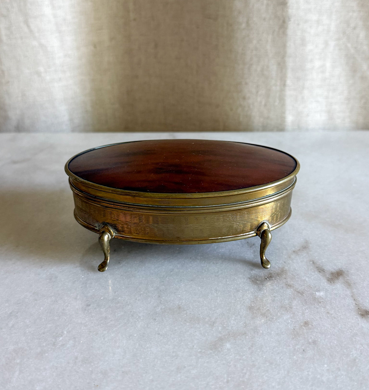 Faux Tortoiseshell Jewelry Casket