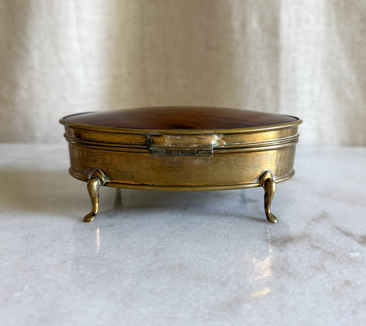 Faux Tortoiseshell Jewelry Casket