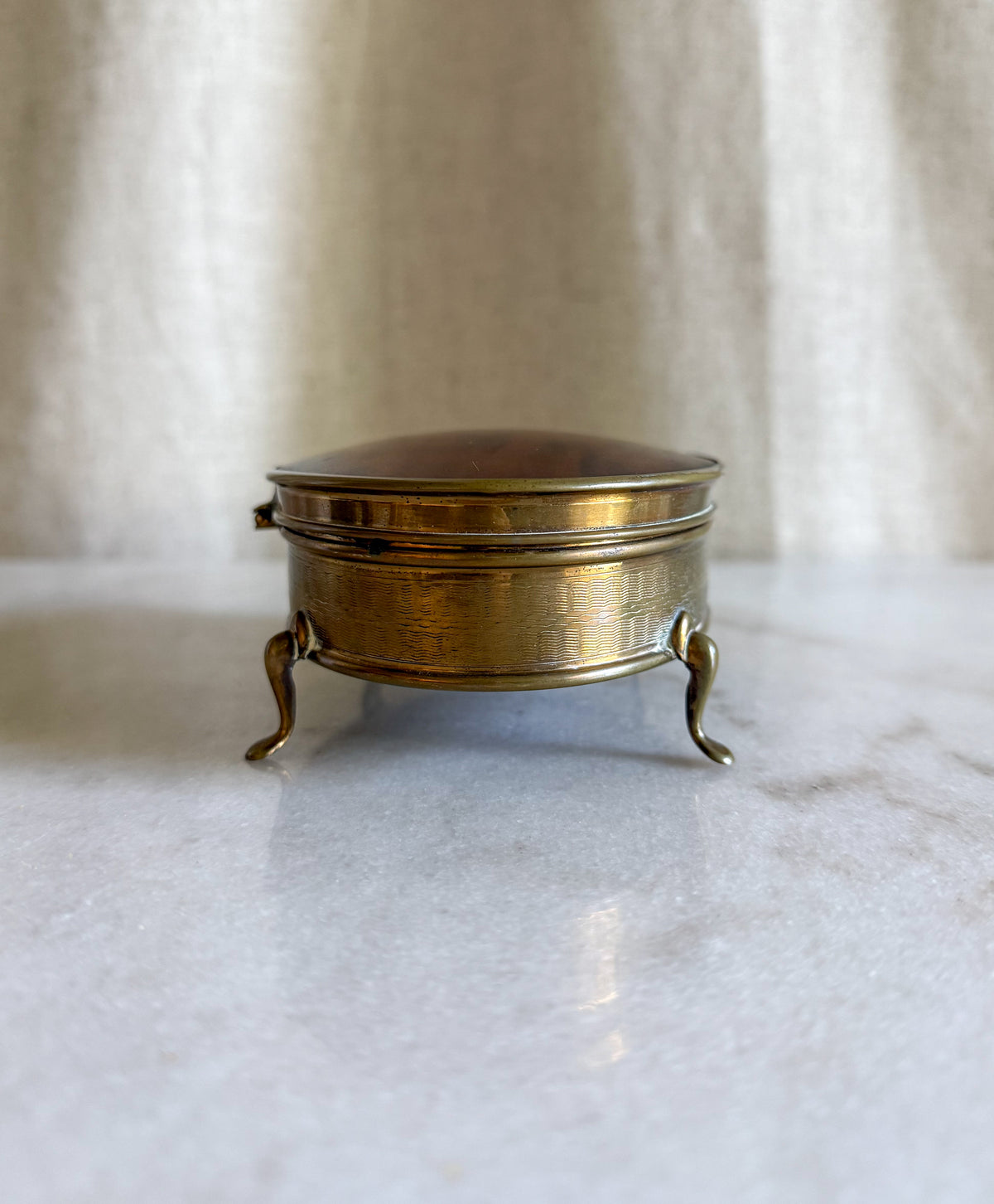 Faux Tortoiseshell Jewelry Casket