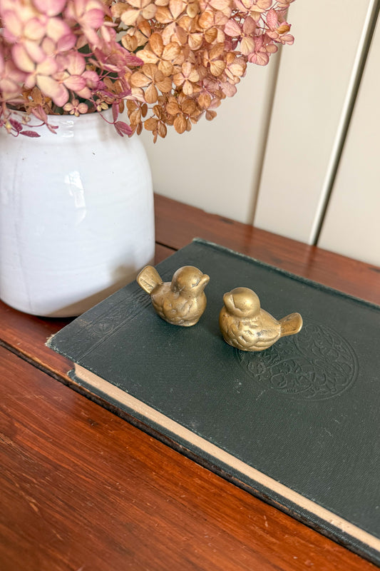 Pair of Brass Birds