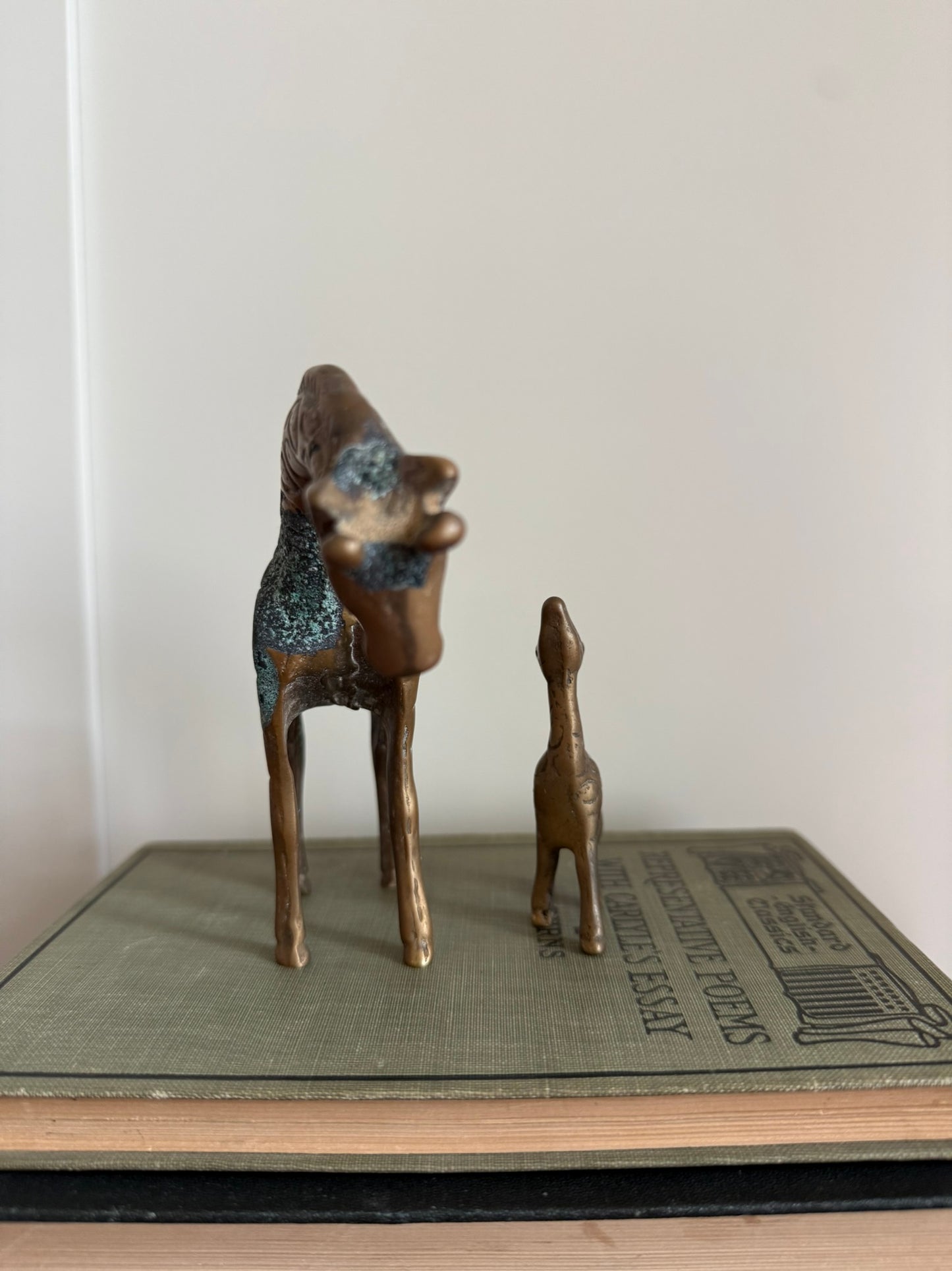 Pair of Brass Giraffes
