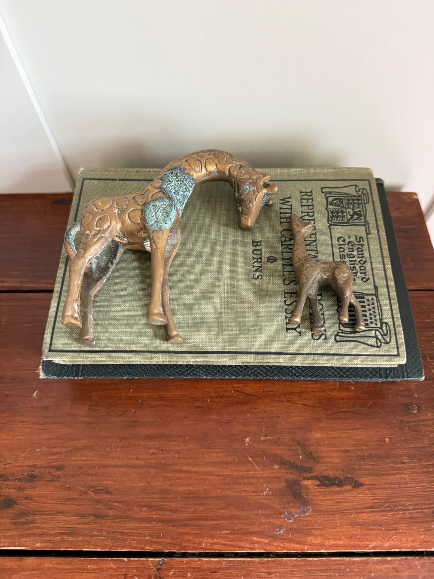 Pair of Brass Giraffes