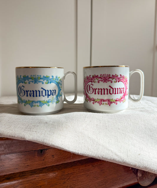 Pair of Grandma and Grandpa Mugs
