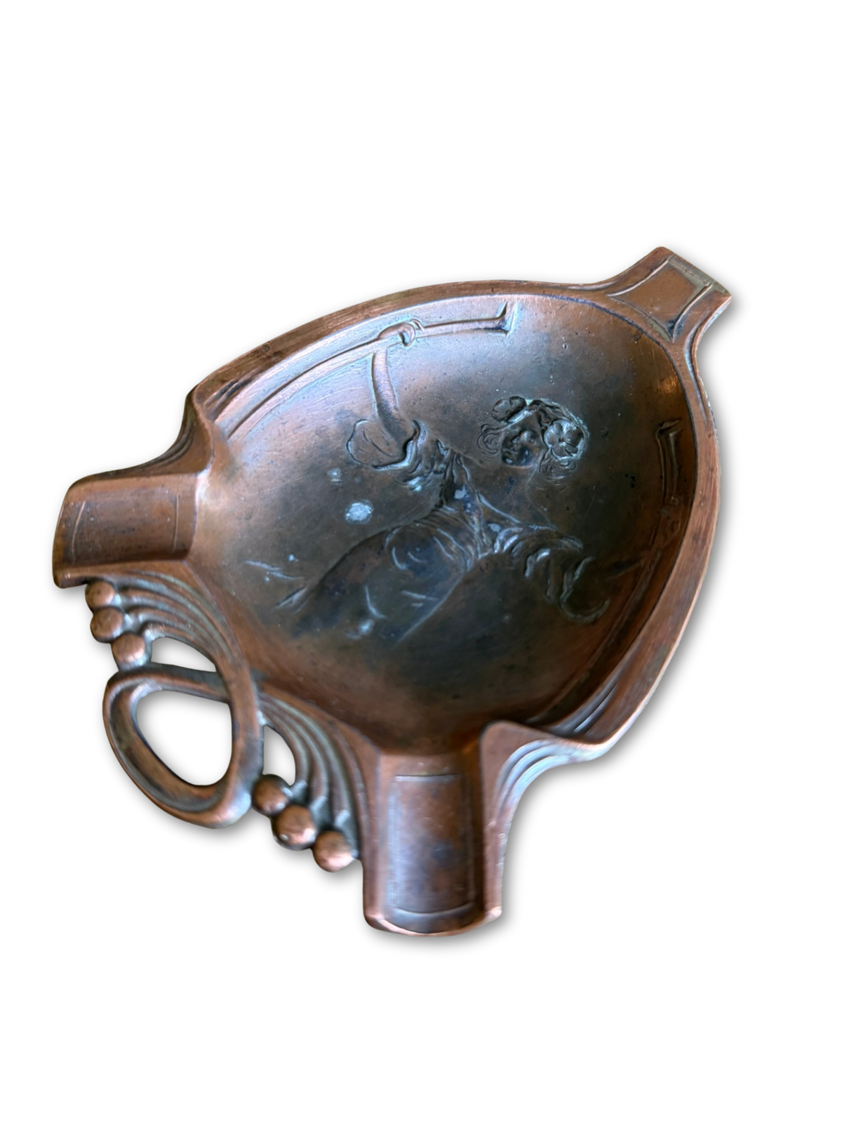 Art Nouveau Ashtray Depicting Woman
