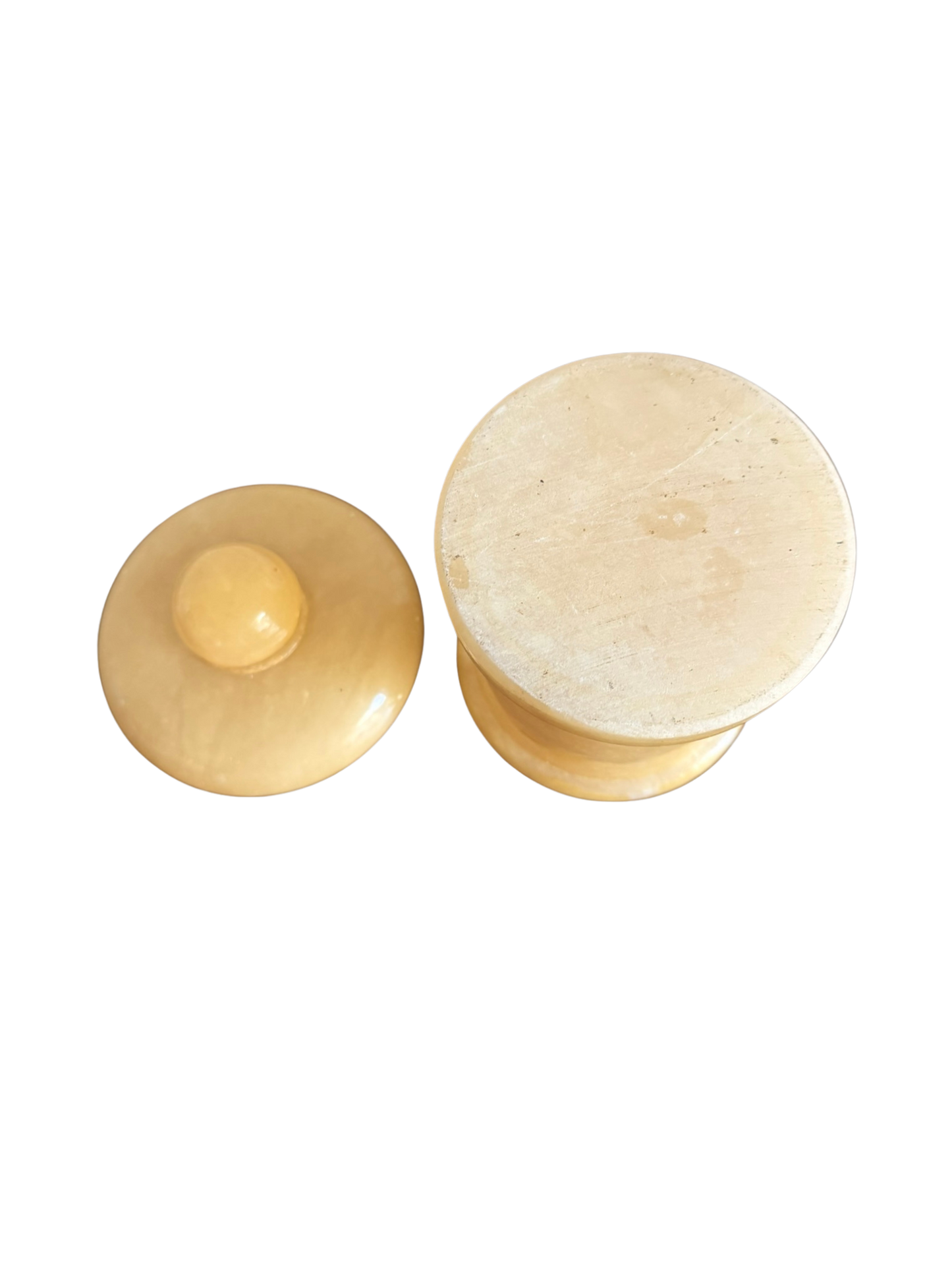 Tall Alabaster Canister