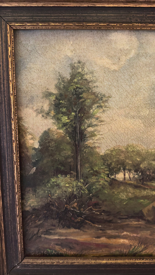Framed Antique Landscape Painting